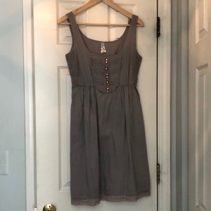 Maeve Anthropologie grey dress
